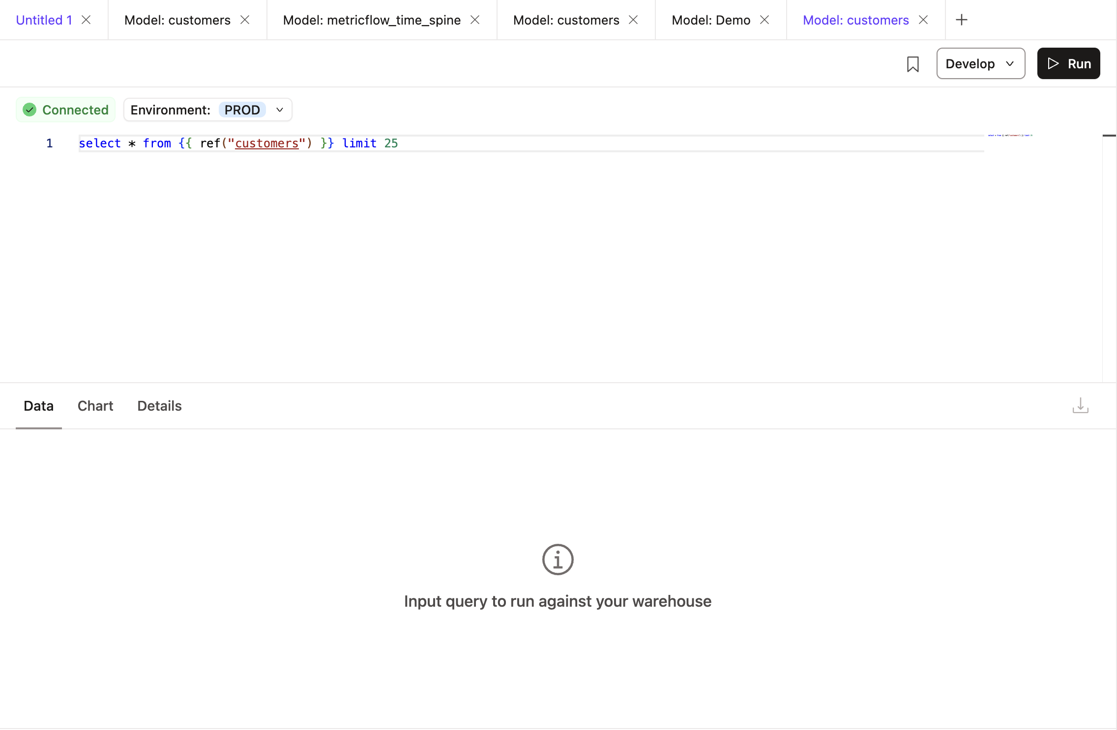 Open query